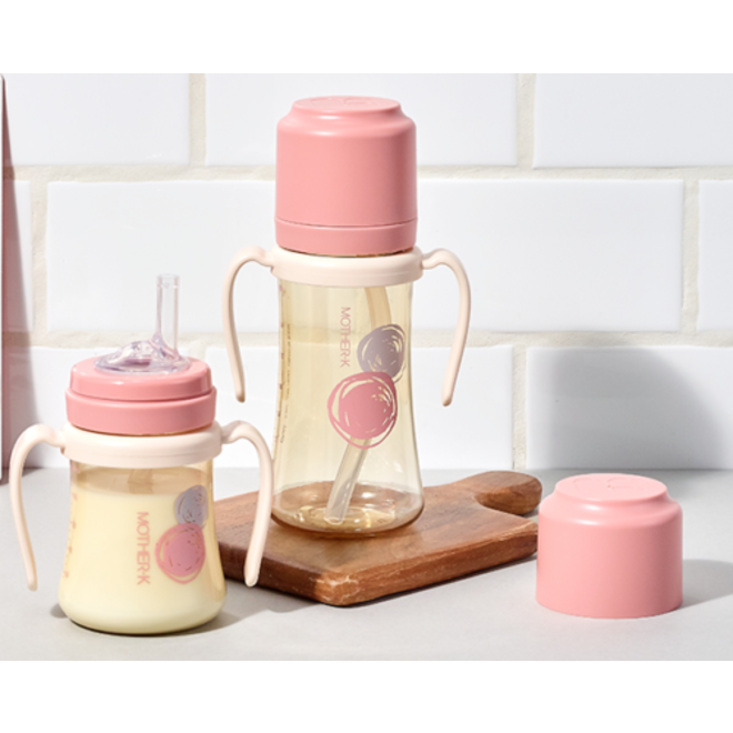 Mother-K PPSU Straw Cup 300ml - Pink