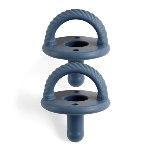 Itzy Ritzy Sweetie Soother Parcifer 2pk - Nautical Navy Cable