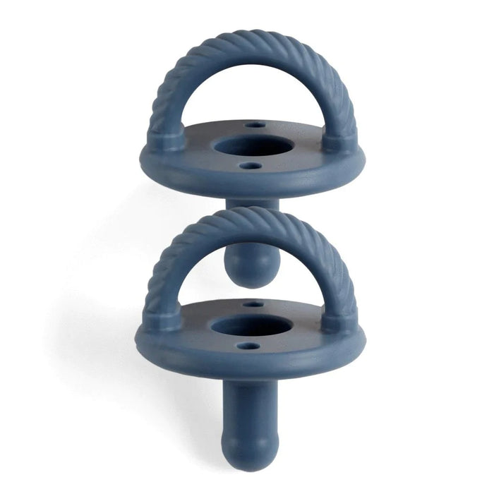 Itzy Ritzy Sweetie Soother Parcifer 2pk - Nautical Navy Cable