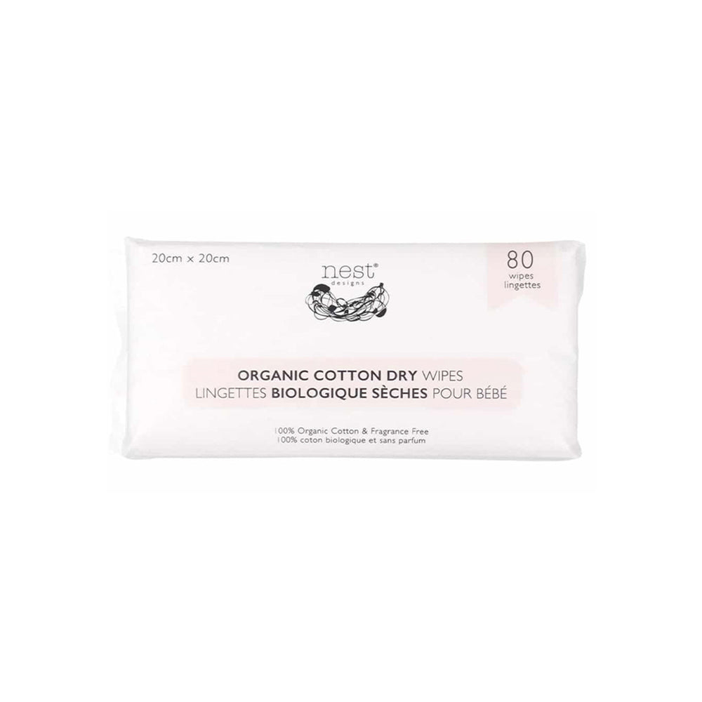 Nest Designs Organic Cotton Dry Wipes - 80pc