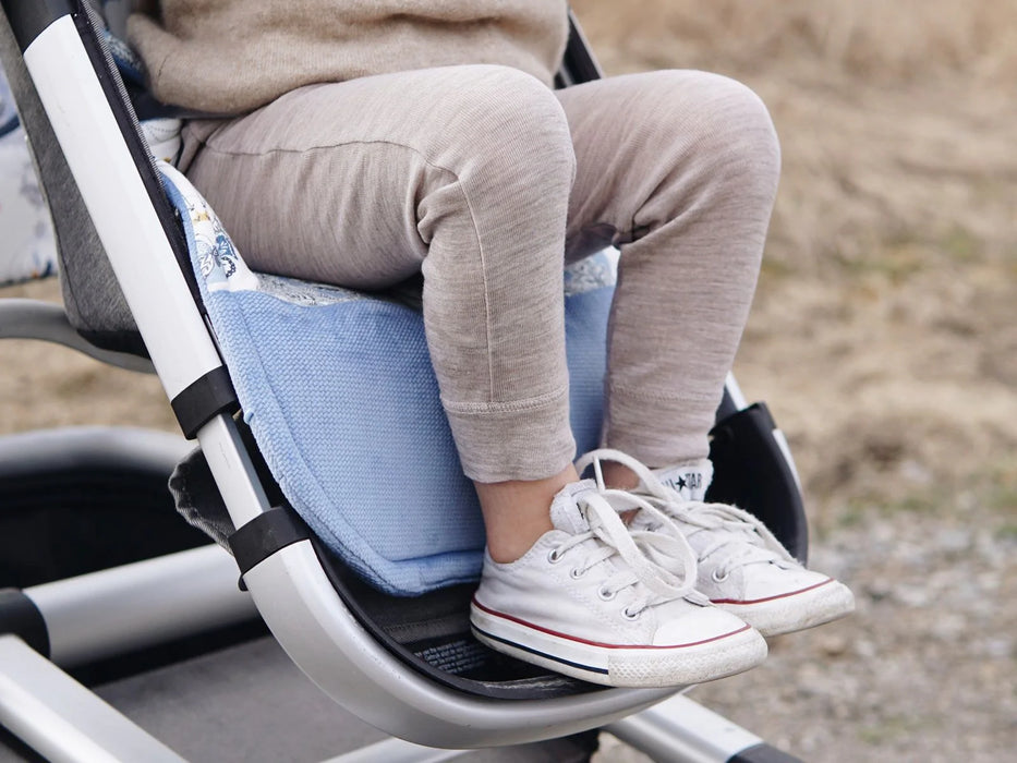 La Millou Jersey Stroller Pad - Moonlight Swan/Velvet Powder Pink