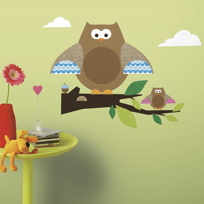 RoomMates ONE Décor Owls and Branches Giant Wall Decals - CanaBee Baby