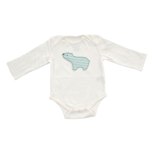 Silkberry Baby - Sweet Nature Organic Cotton Oneesie - Arctic Blue/Bear (CN8001)