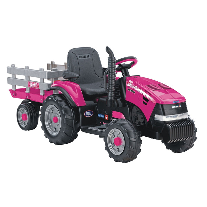 Peg Perego Case IH Magnum Tractor & Trailer - Pink IGOR0067 (MARKHAM STORE PICK-UP ONLY)