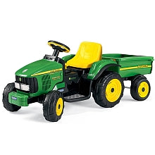 Peg Perego John Deere Power Pull W. Trailer Green