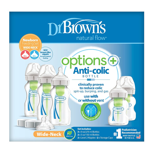 Dr. Brown's Options+ Wide-Neck Newborn Feeding Set