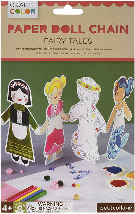 Craft & Color Paper Doll Chain - Fairy Tales