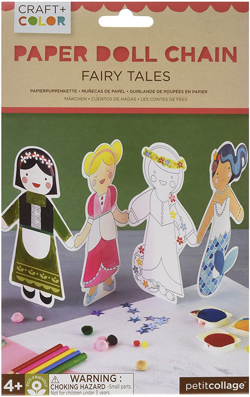 Craft & Color Paper Doll Chain - Fairy Tales