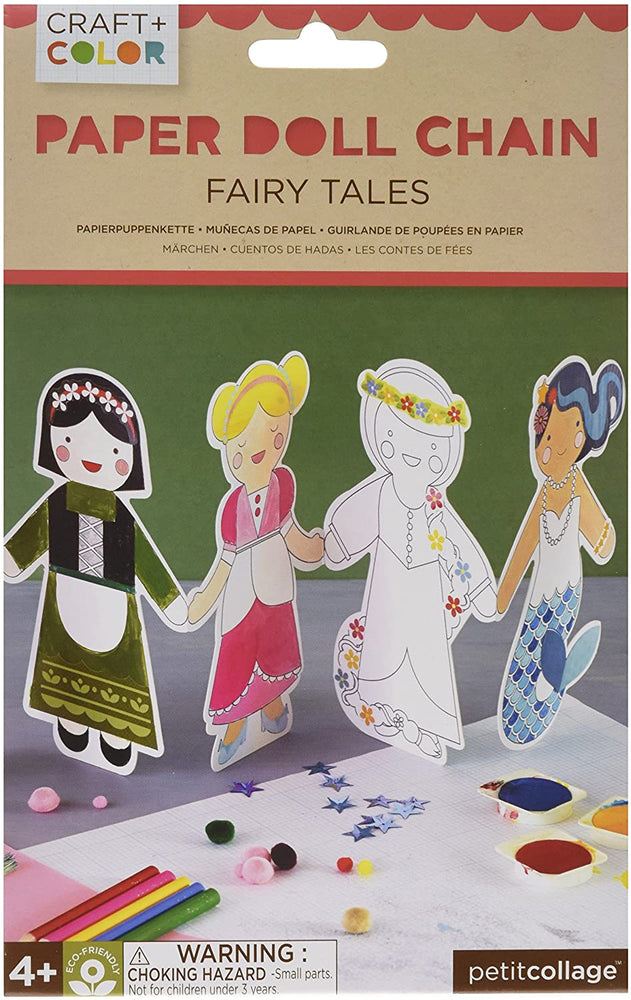 Craft & Color Paper Doll Chain - Fairy Tales