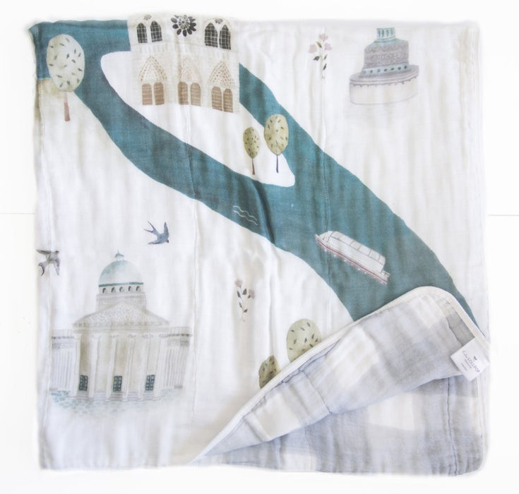 Loulou Lollipop Muslin Quilt Blanket - Paris