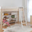 Oeuf Perch Loft Bed Twin White/Birch