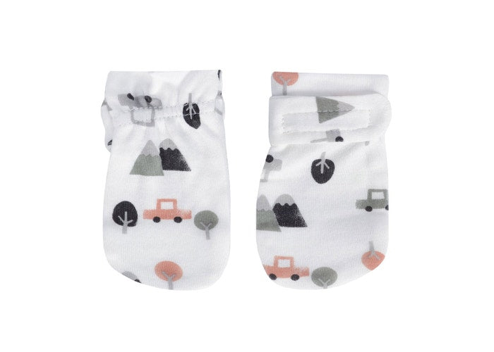 Perlim PinPin Bamboo Scratch Mittens - Autos (BB28614)