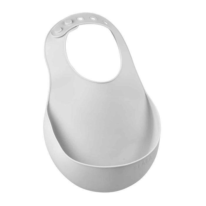 Beaba Silicone Bib - Cloud/Grey