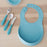 Beaba Silicone Bib - Rain/Blue