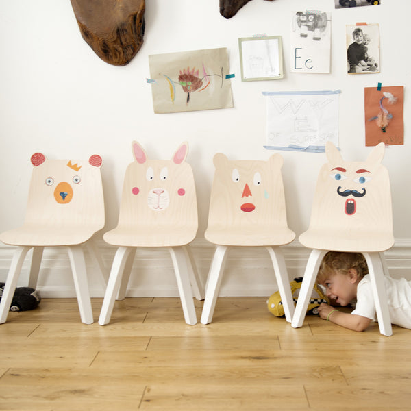 Oeuf Bear Play Chairs - Birch (Markham Store Pickup Only)