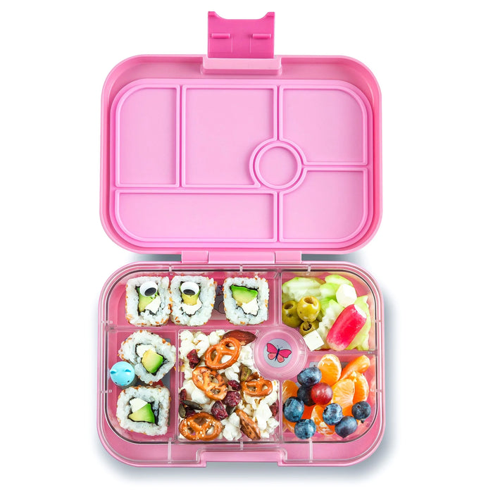 Yumbox Original 6 Compartment Leakproof Bento Box - Power Pink & Unicorn