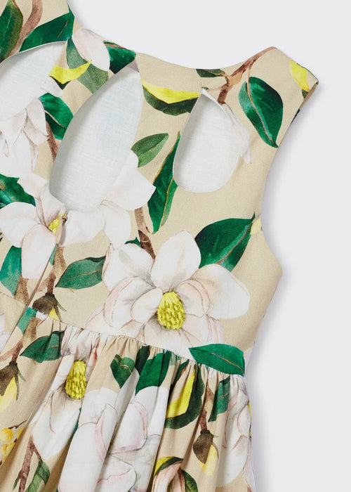 Mayoral Printed Dress - Beige
