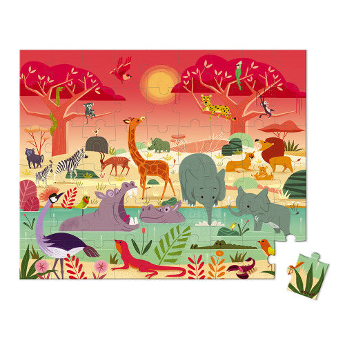 Janod Puzzle Animal Reserve 54pcs J02666