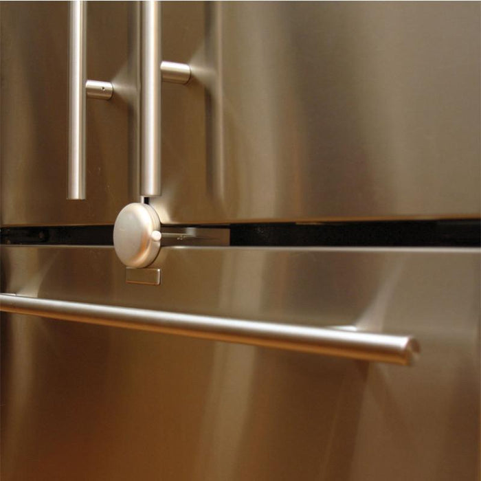 Qdos dhesive Fridge/Freezer Lock - Chrome - CanaBee Baby