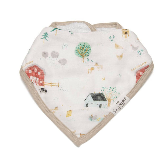 Loulou Lollipop Bandana Bib Set - Farm Animals