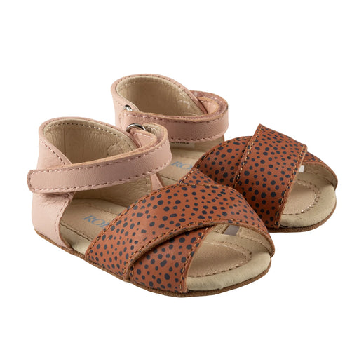 Robeez First Kicks Riley - Baked ClayDot/Pink