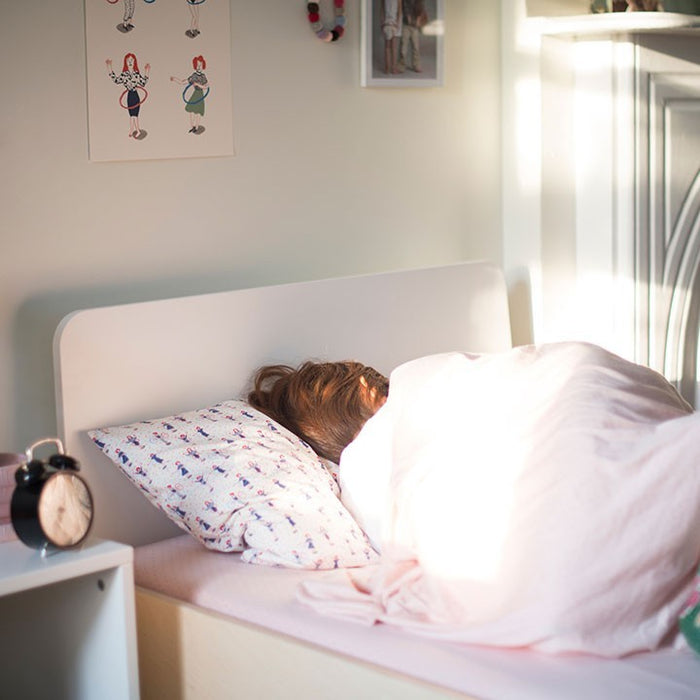 Oeuf River Twin Bed - White/Birch (MARKHAM STORE PICK UP ONLY)