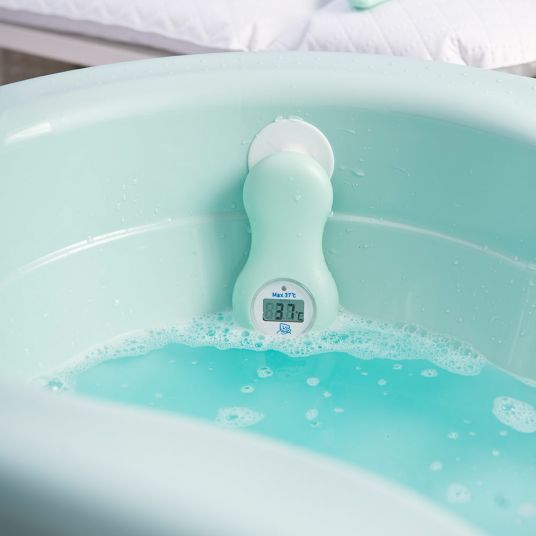 Rotho Digital Bath Thermometer With Suction Cap - Swedish Green