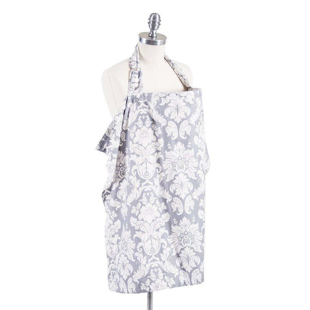Bebe Au Lait Nursing Cover - Chateau Silver