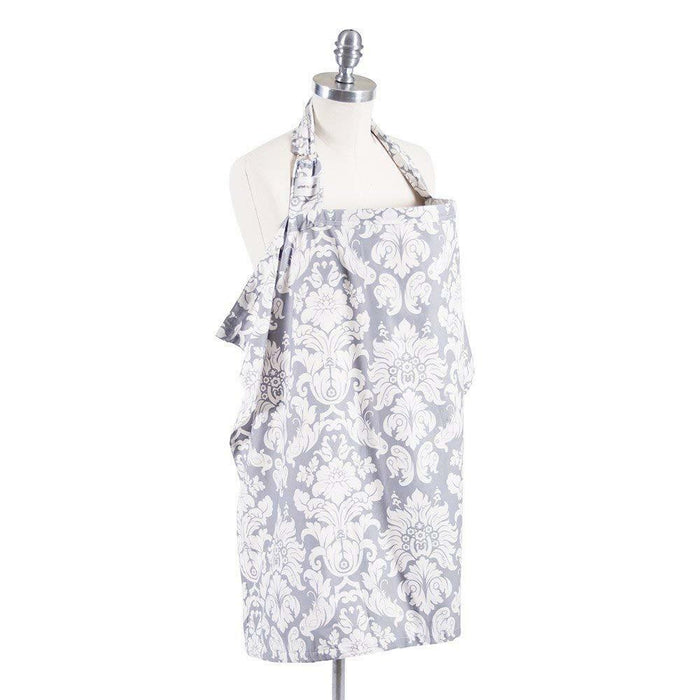 Bebe Au Lait Nursing Cover - Chateau Silver