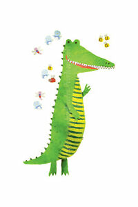 Wallies Crocodile Growth Chart Wall Decals