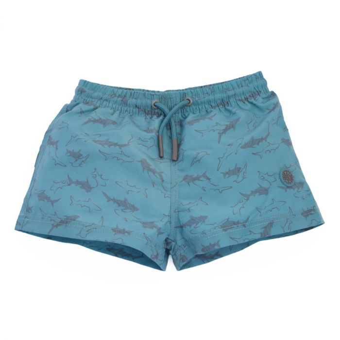 Calikids Swim Short - Blue Shark