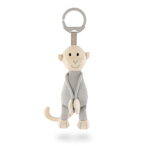 Matchstick Monkey Knitted Hanging Monkey Toy - Grey (MM-KHMT-001)