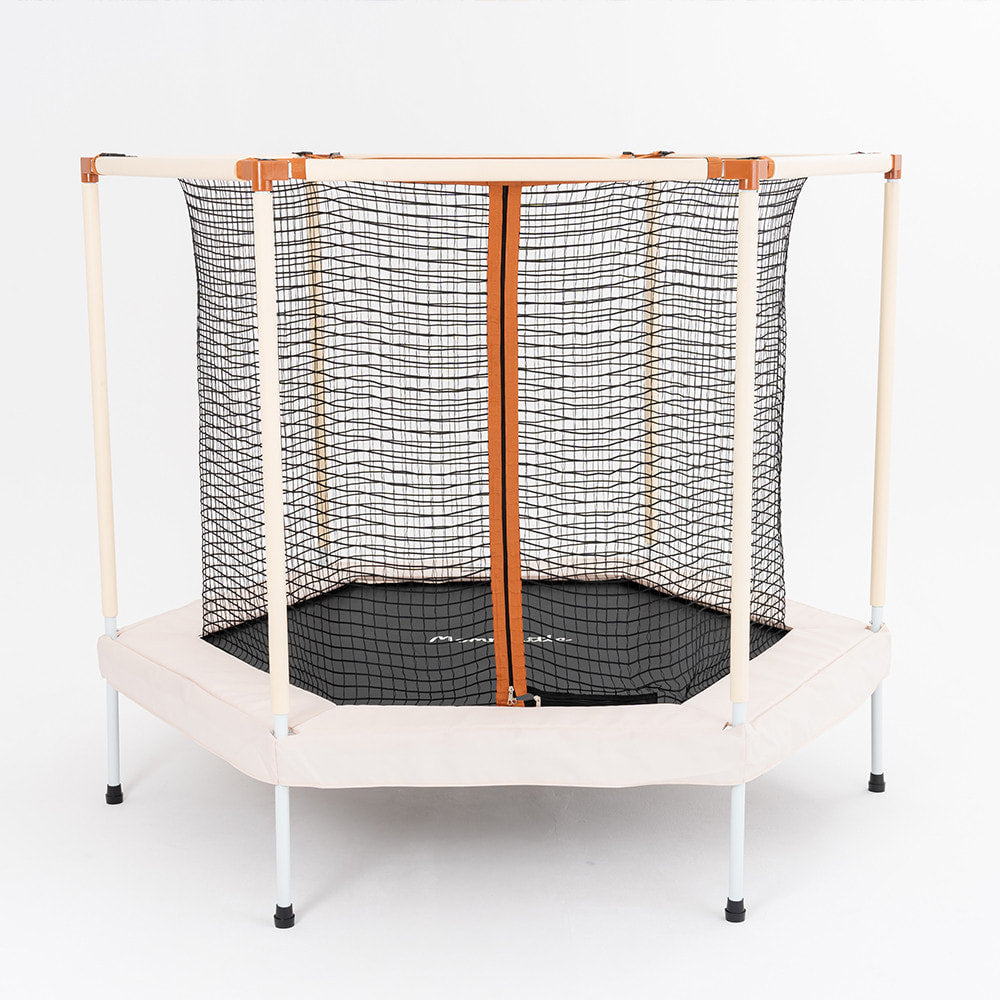 Mom&Little Macaron Indoor/Outdoor Trampoline - Cream 68''
