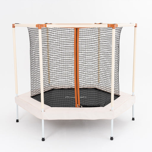Mom&Little Macaron Indoor/Outdoor Trampoline - Cream 68''