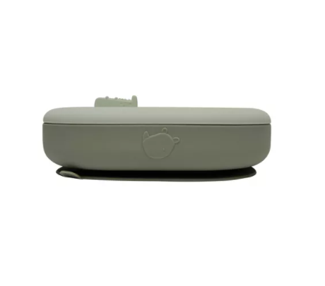 Loulou Lollipop Divided Plate With Lid - Sage