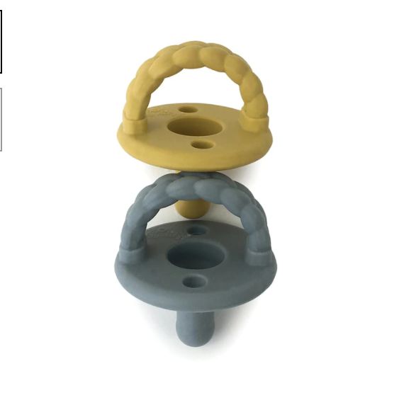 Itzy Ritzy Sweetie Soother 2pk - Mustard and Gray