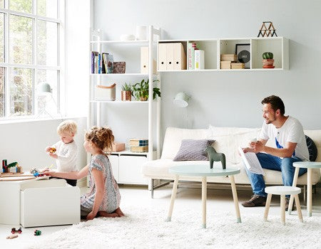 FLEXA Maxi A 3Shelves & 1Bookcase Clear Lacq. 81-26504-80 (Markham In store pick-up Only)