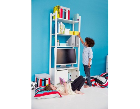 FLEXA Maxi A 3Shelves & 1Bookcase Clear Lacq. 81-26504-80 (Markham In store pick-up Only)