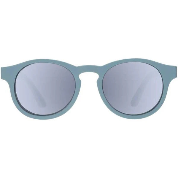 Babiators The Seafarer Sunglasses POLARIZED Teal Blue w/Sliver 6+yrs BLU-033
