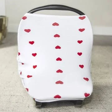 Carseat Canopy Stretch Covers - Ruby