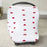 Carseat Canopy Stretch Covers - Ruby