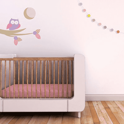 Trendy Peas Wall Decal Pink Leaf