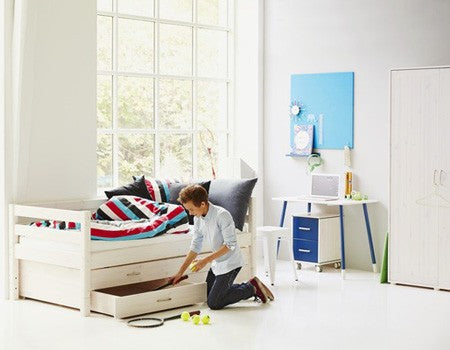 FLEXA 2 Drawers for CLASSIC Bed 200cm White Washed