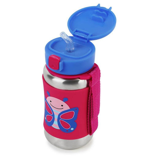 Skip Hop Zoo Stainless Straw Bottle - Butterfly - CanaBee Baby