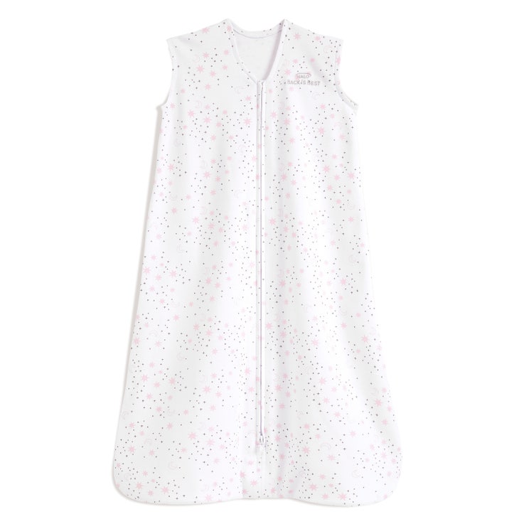 Halo Cotton Sleepsack - Midnight Moons Pink (M 4571)