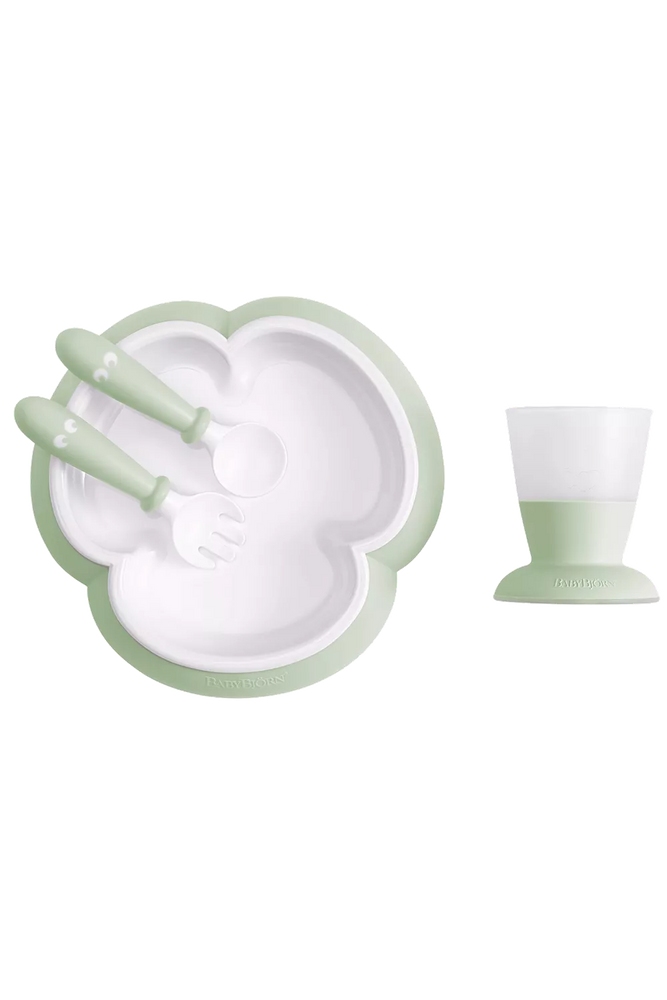 BABYBJÖRN Baby Feeding Set - Powder Green