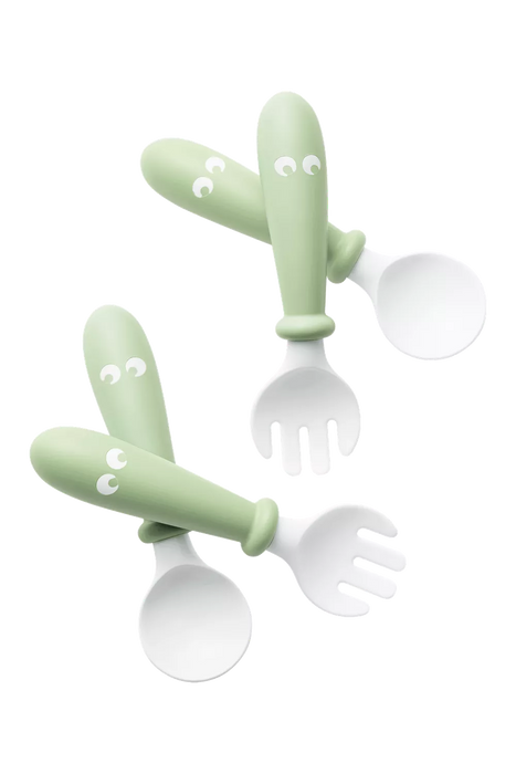  BABYBJÖRN Baby Spoon & Fork - Powder Green