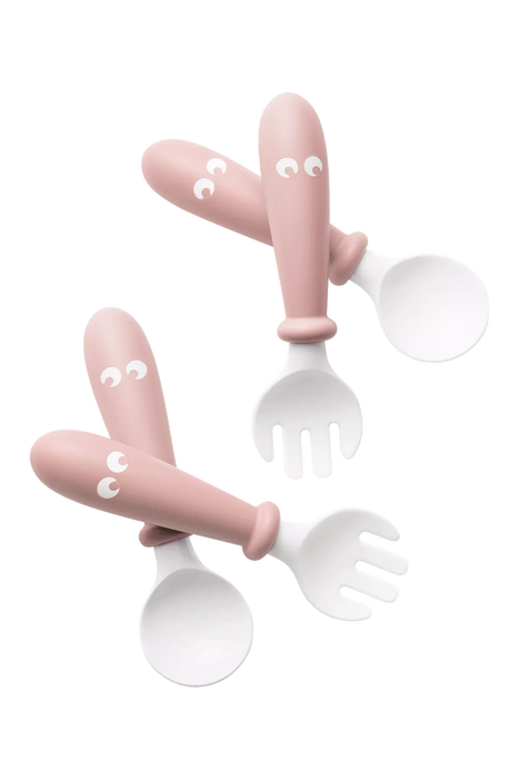  BABYBJÖRN Baby Spoon & Fork - Powder Pink