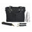 So Young Black Emerson Diaper Bag With Black Handles - CanaBee Baby