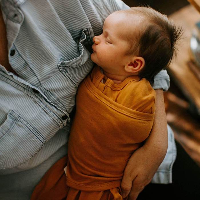 Embe Long Sleeve Starter Swaddle - Sand